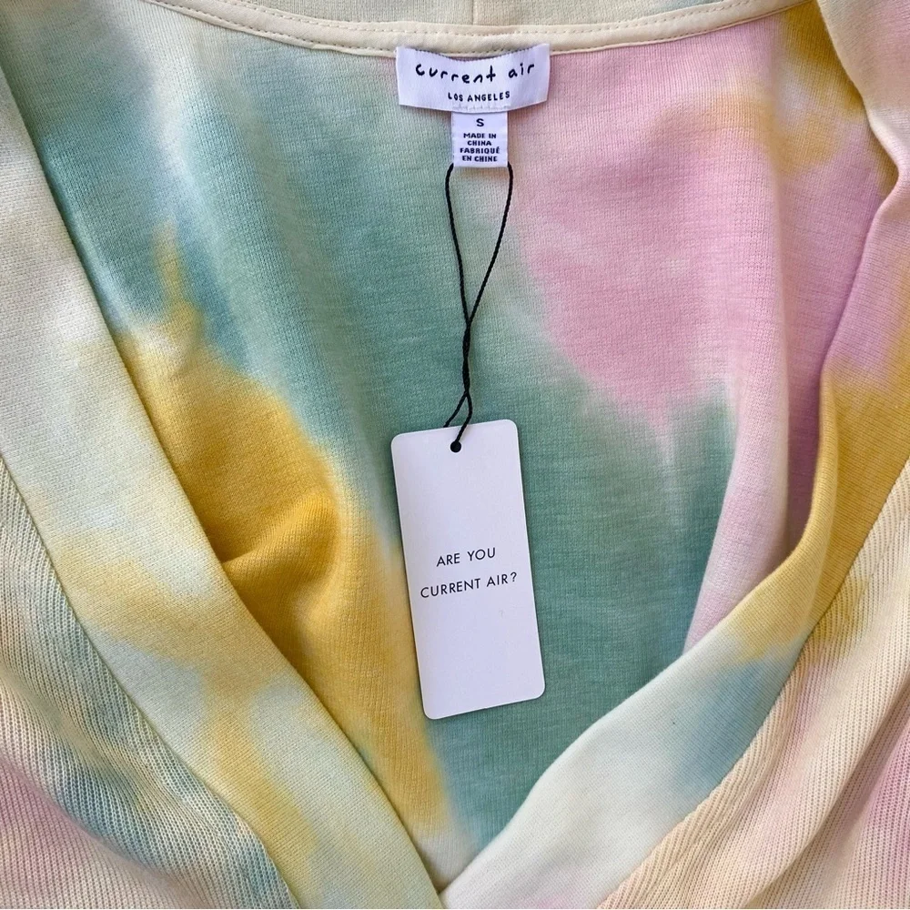 Current Air Pastel Tie Dye Sweater Midi Skirt Two Piece Set, Size S NWT